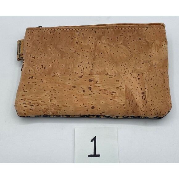 Portugal Cork Small Wallet Coin Purse Card Holder Tile Print CHOOSE PATTERN - Picture 5 of 12